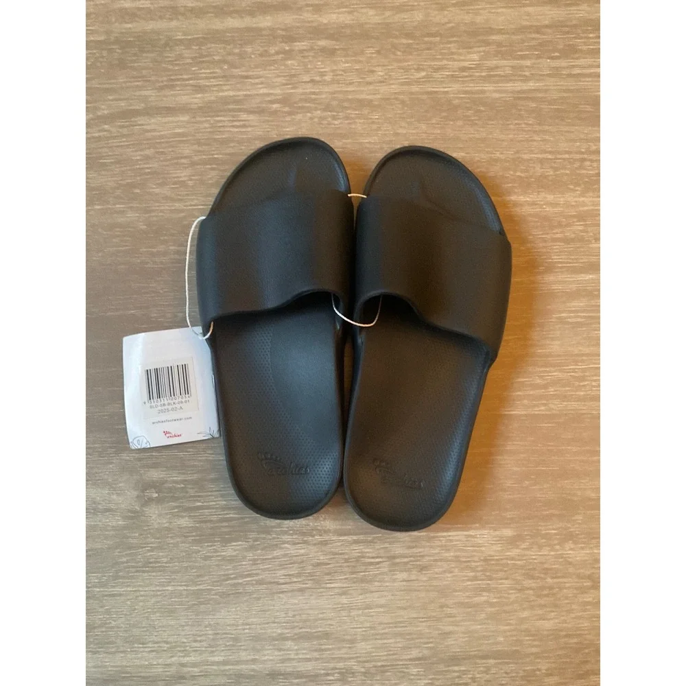 Archies Arch Support Slides Black Size 9 New With Tags